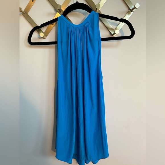 Ramy Brook Turquoise Blue Silk Top, Size XXS - Picture 4 of 4